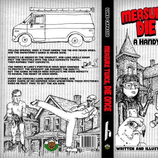 Measure Twice, Die Once - An Illustrated English Fiction Vignette with Fun Drawings